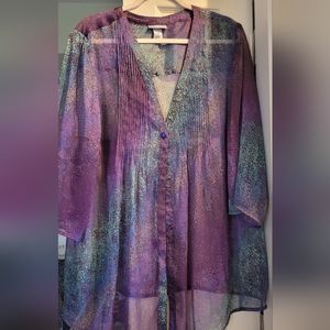 Maggie Barnes 1x blouse like new